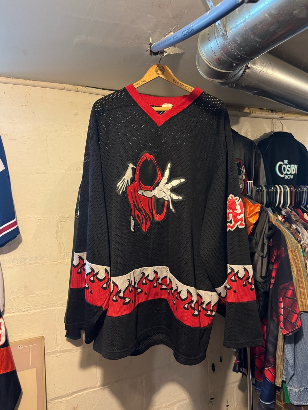 Vintage ICP Insane Clown Posse Reaper Hatchet Man Hockey Jersey